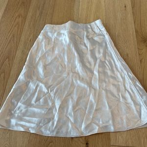 SILK IVORY SKIRT